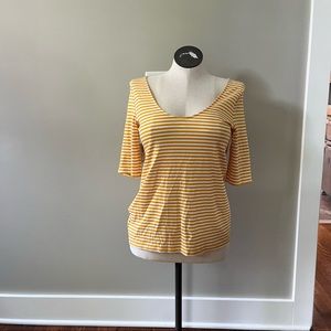 NWT Striped Old Navy 3/4 sleeve stretch top